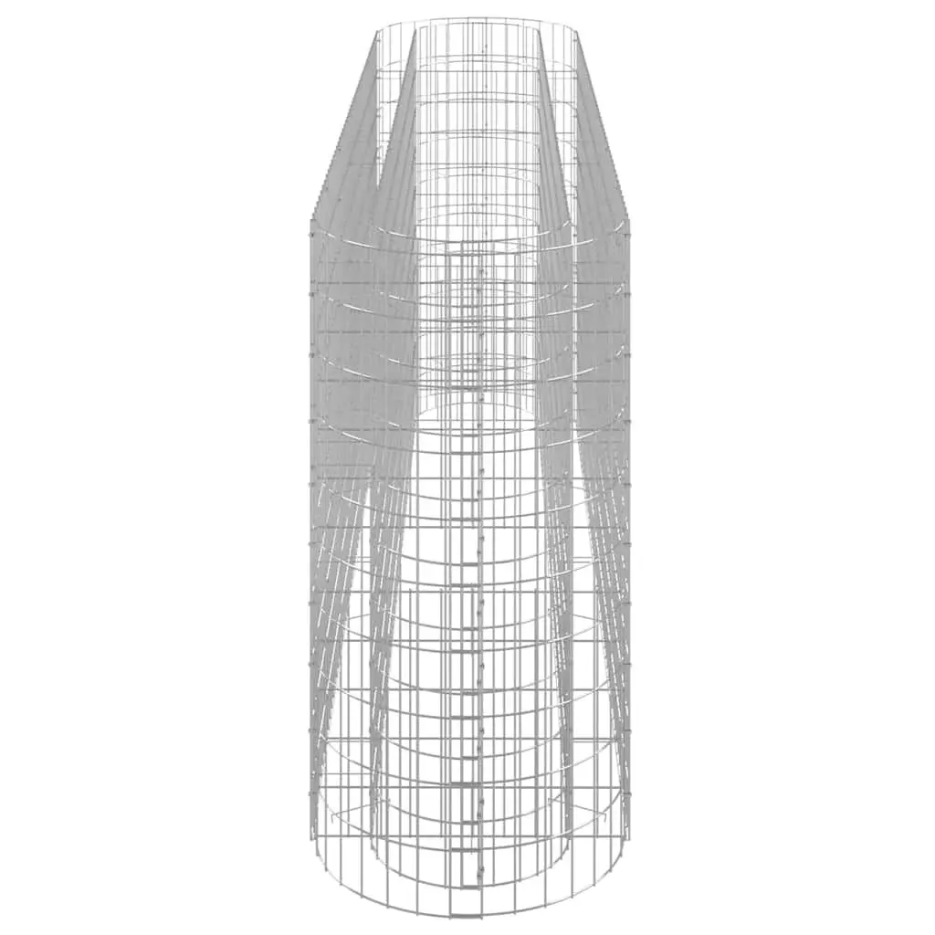 Gabion Raised Bed Galvanised Iron Garden Planter 260 x 50 x 100 cm