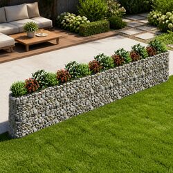 Create Beautiful Borders with a Gabion Raised Bed 610x50x100cm