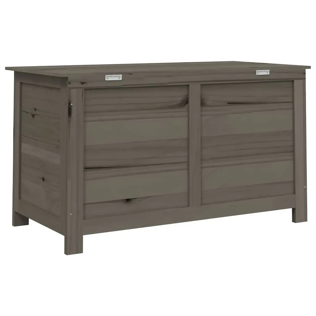 Outdoor Cushion Storage Box Anthracite 100x50x56cm Solid Fir Wood Garden Patio