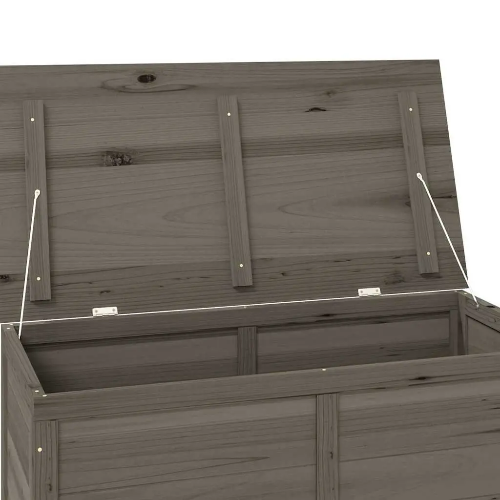 Outdoor Cushion Storage Box Anthracite 100x50x56cm Solid Fir Wood Garden Patio