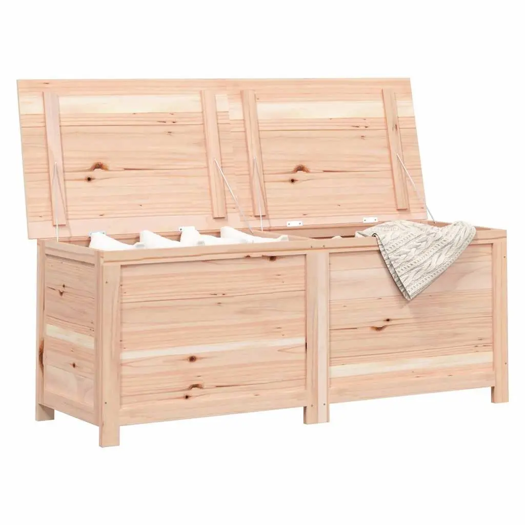 Outdoor Storage Box 150x50x56 cm Solid Fir Wood Garden Patio Cushion Blanket