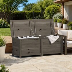 Organize Your Outdoor Items with a Wooden Storage Box