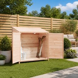 Your Outdoor Storage Solution: Wooden Garden Shed - 102x52x112 cm