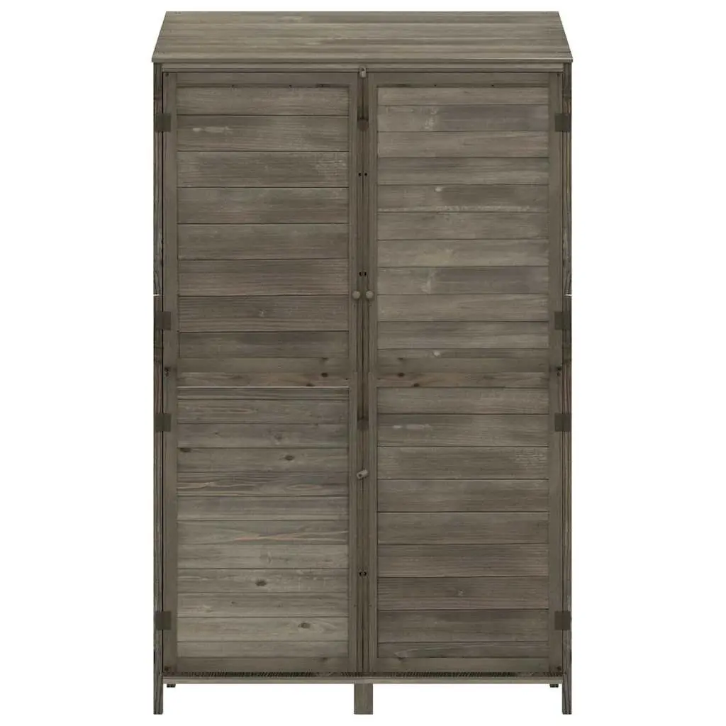 Garden Shed Anthracite Outdoor Storage Wooden Fir Wood Backyard Tool House