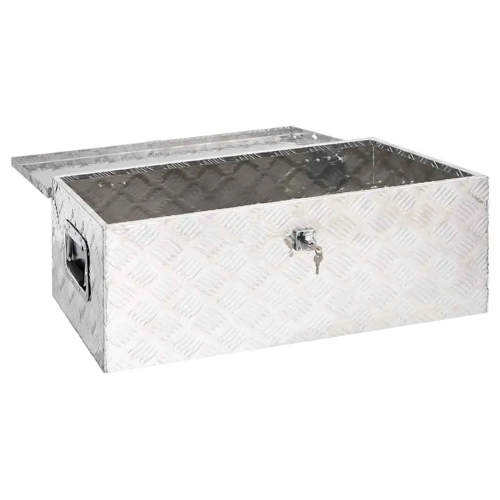 Storage Box Aluminium Locking Handle 80x39x30 cm