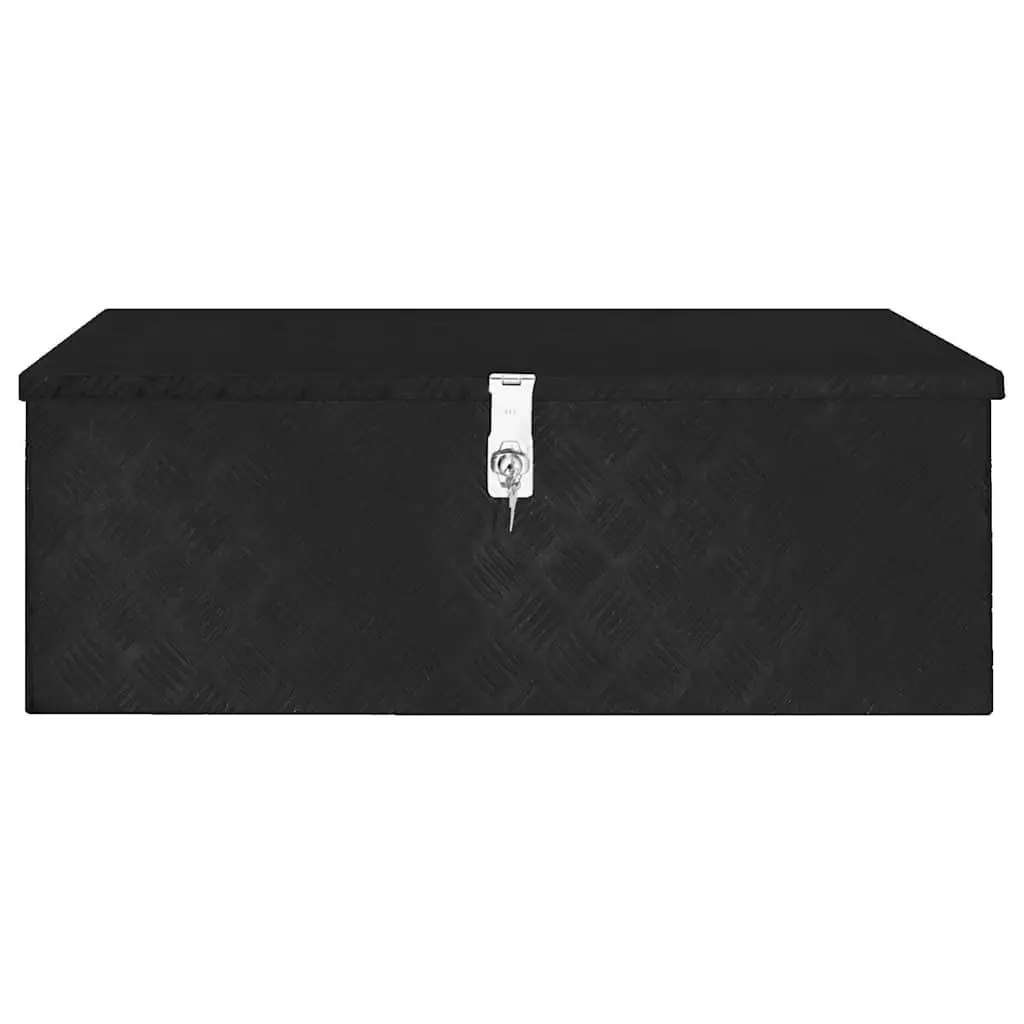Aluminium Storage Box Portable Tool Organiser with Carry Handle and Locking System 90 x 47 x 33.5 cm