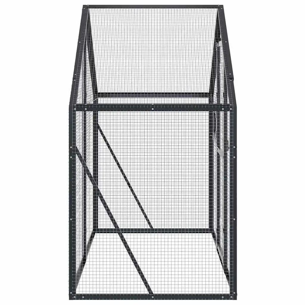Bird Aviary Large Anthracite Outdoor Flight Cage Aluminium Frame Wire Mesh