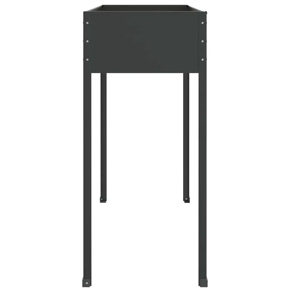 Garden Planter Raised Bed Anthracite High Feet 1005 x 405 x 900 mm Outdoor Pots for Flowers Vegetables
