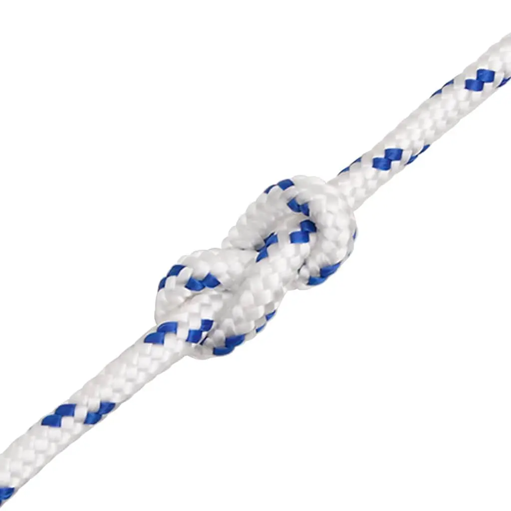 Boat Rope Braided Polypropylene 10mm 100m White
