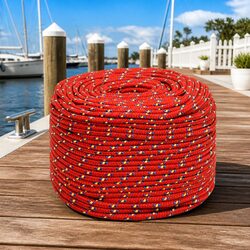 Friendly 50m Red Boat Rope for All Your Marine Adventures