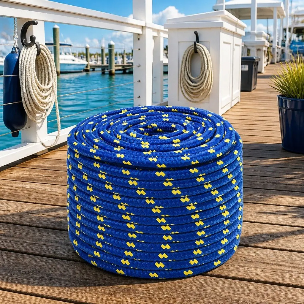 Blue 12mm 25m Boat Rope for Sailing Adventures