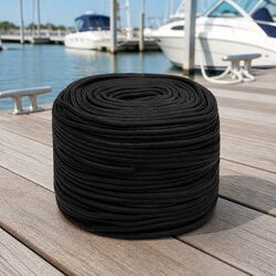 Friendly 10mm Black Polypropylene Boat Rope 50m for Your Adventures