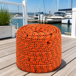 Friendly 50m Orange Braided Boat Rope for You