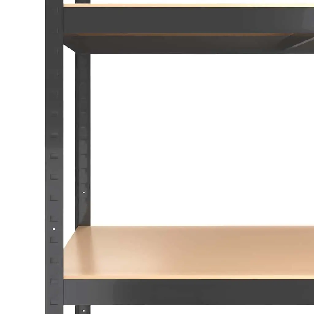 Industrial Storage Shelves Heavy-Duty 4-Layer Anthracite Steel Engineered Wood