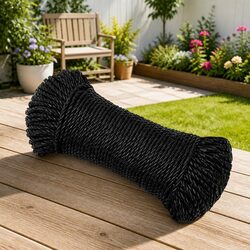 Your New Favorite Black 6mm 50m Twisted Work Rope