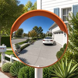 Your Safety Partner: 30cm Outdoor Convex Traffic Mirror