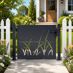 Your Garden's Best Friend: Steel Gate with Style