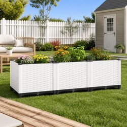 Your Perfect Raised Garden Bed 120x40x38cm Grey