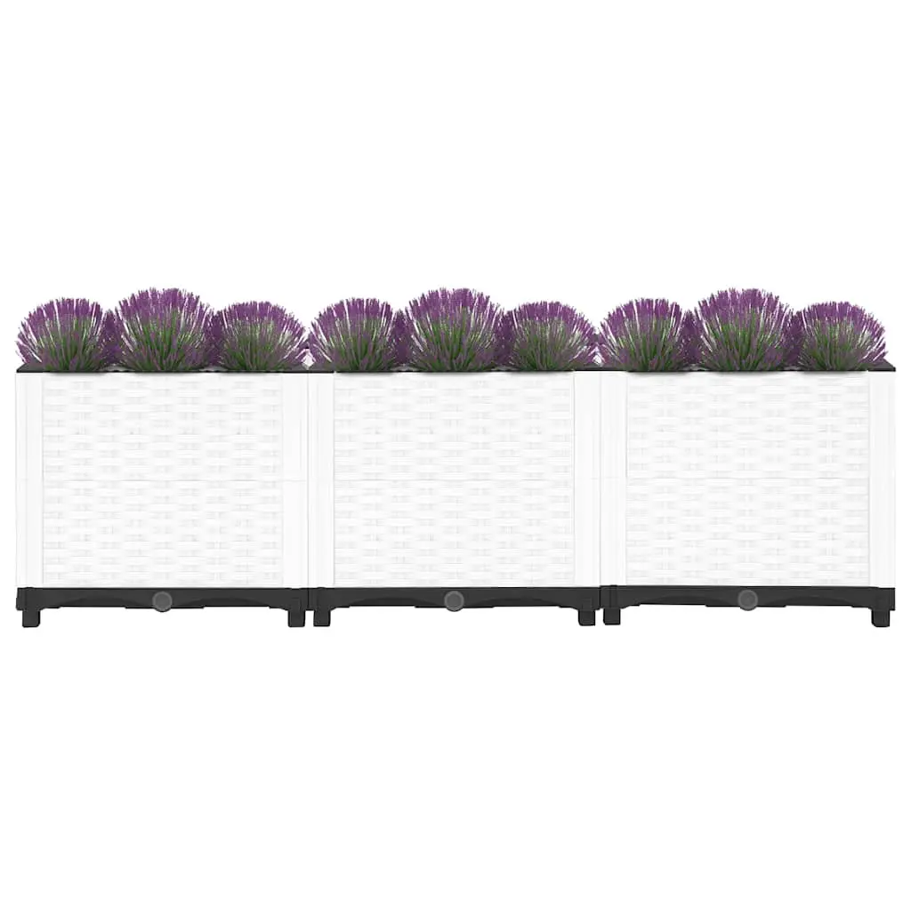 Raised Garden Bed 120x40x38cm Grey