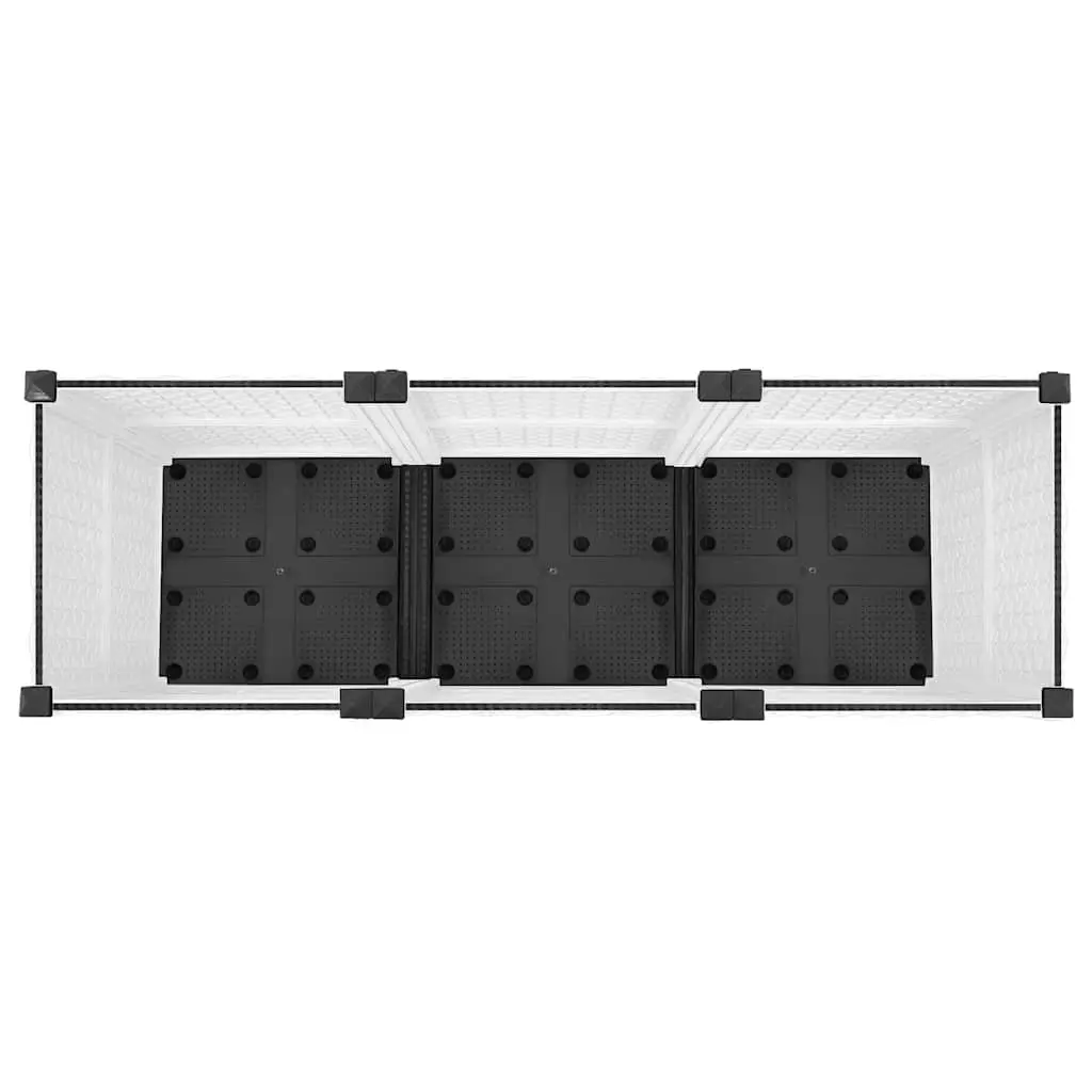 Raised Garden Bed 120x40x38cm Grey