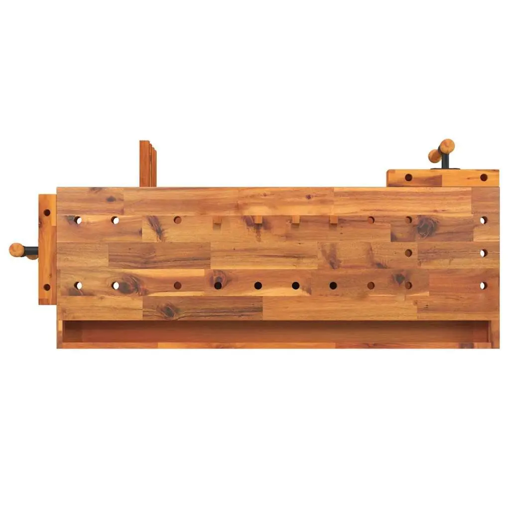 Wooden Workbench with Storage
