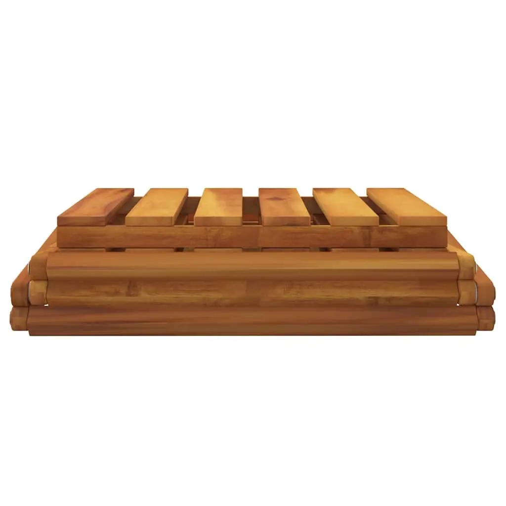 3-Tier Folding Shelf Brown Wood Storage Bookcase Display Rack Unit
