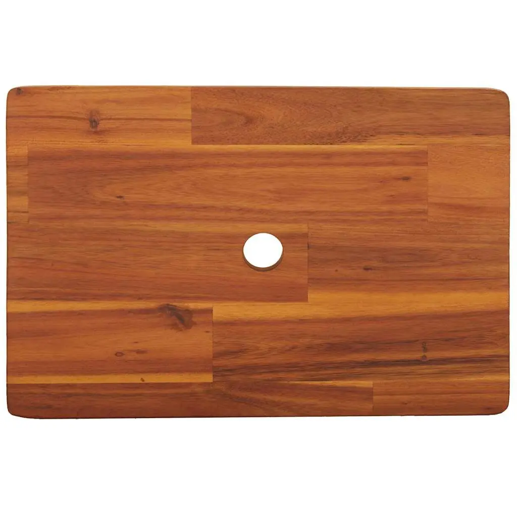 Step Stool Solid Acacia Wood Brown 38x26x22cm Portable Footrest