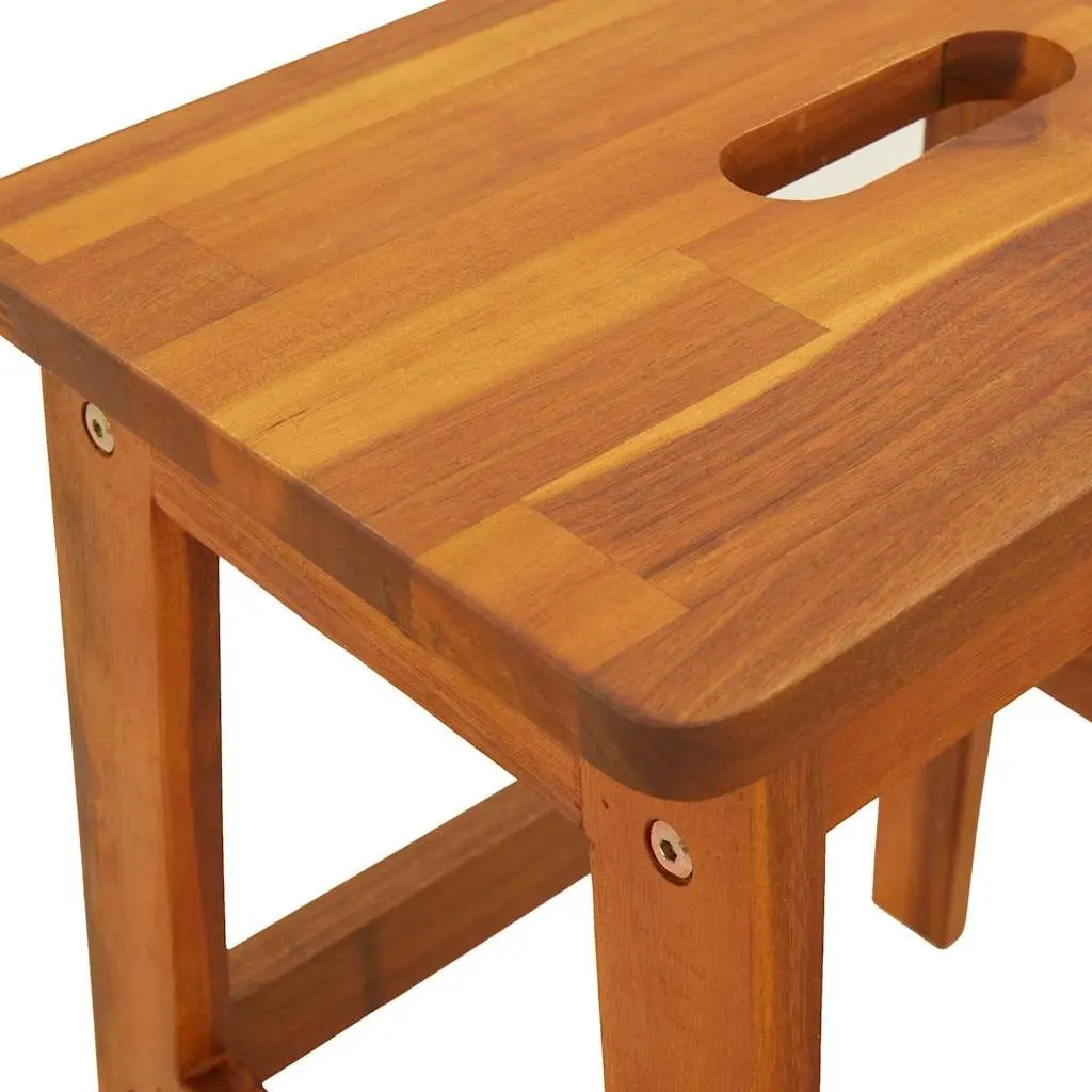 2 Step Stool Wooden Kitchen Bathroom Stepping Stool Home Helper Furniture