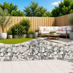 Your Friendly Arched Gabion Basket 200x30x60/80 cm