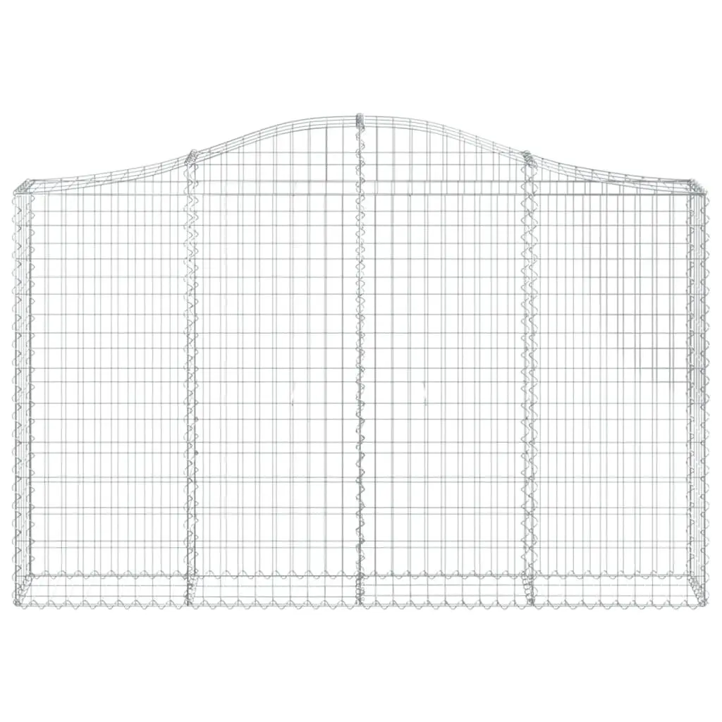 Arched Gabion Basket Decorative Garden Barrier 200 x 30 x 120140 cm
