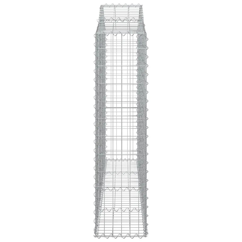 Arched Gabion Basket Decorative Garden Barrier 200 x 30 x 120140 cm