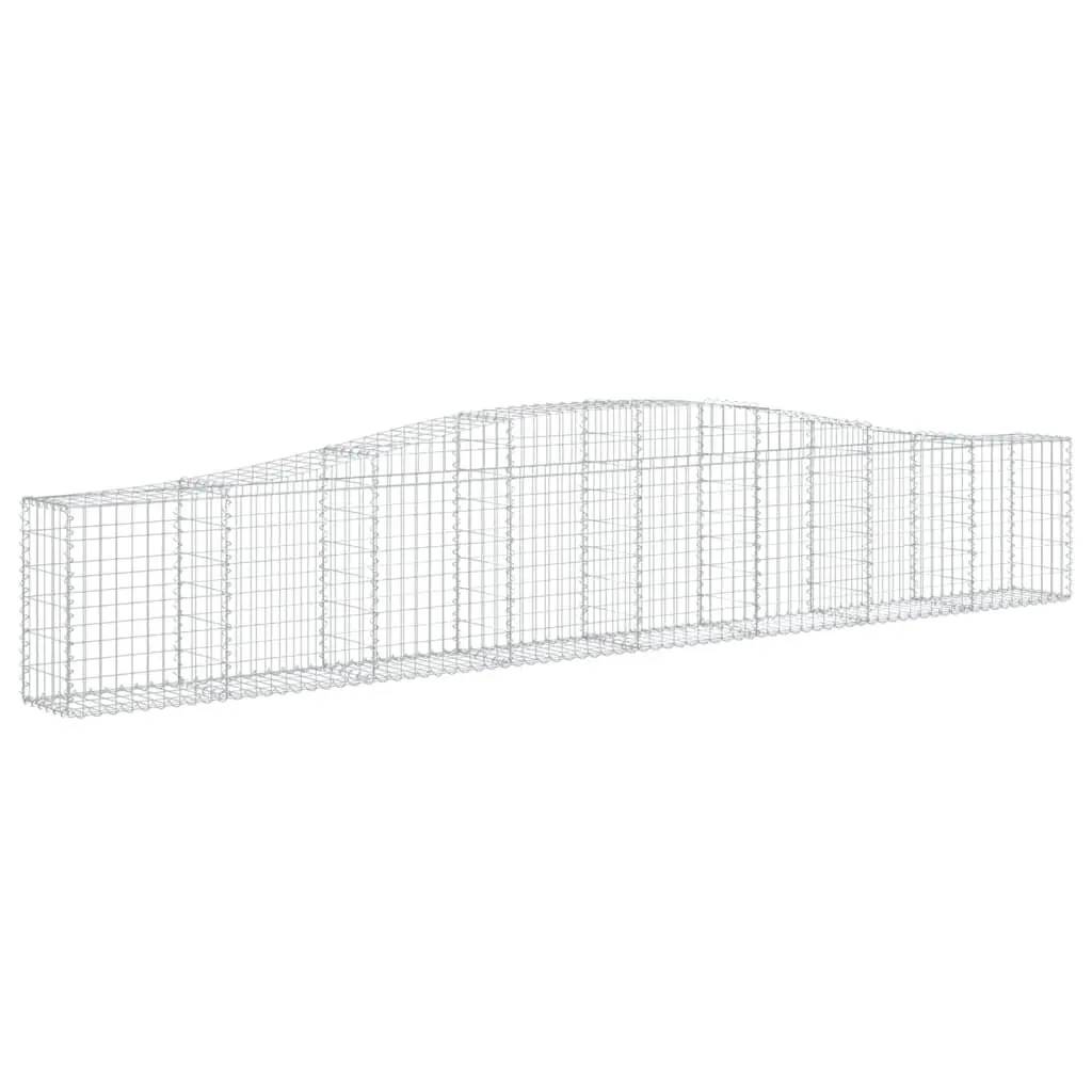 Arched Gabion Basket Decorative Garden Barrier Retaining Wall 400 x 30 x 60/80 cm