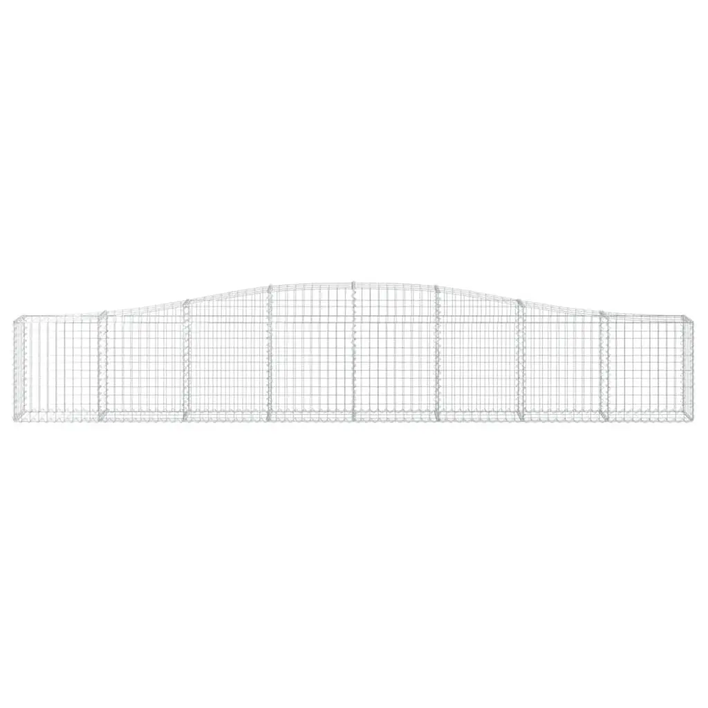 Arched Gabion Basket Decorative Garden Barrier Retaining Wall 400 x 30 x 60/80 cm