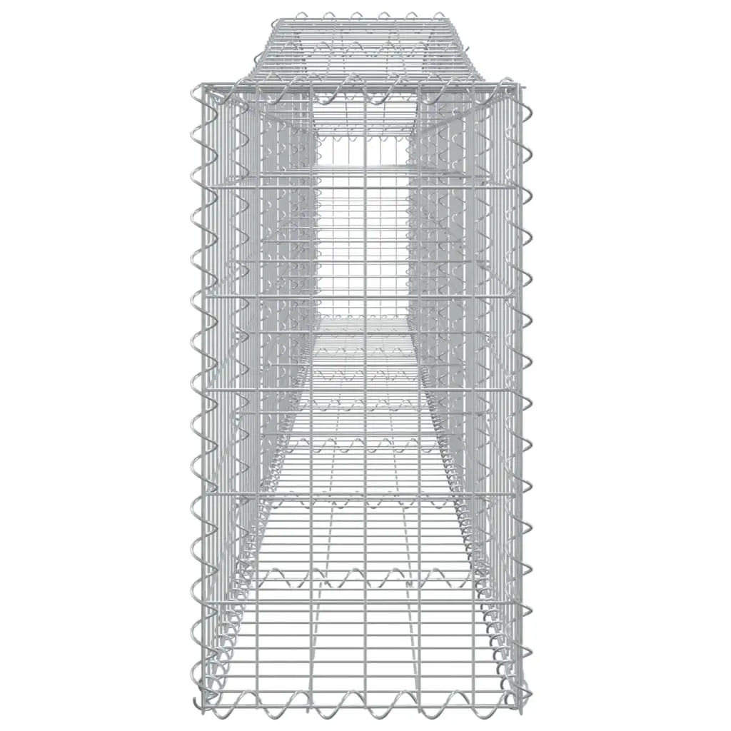 Arched Gabion Basket Decorative Garden Barrier Retaining Wall 400 x 30 x 60/80 cm