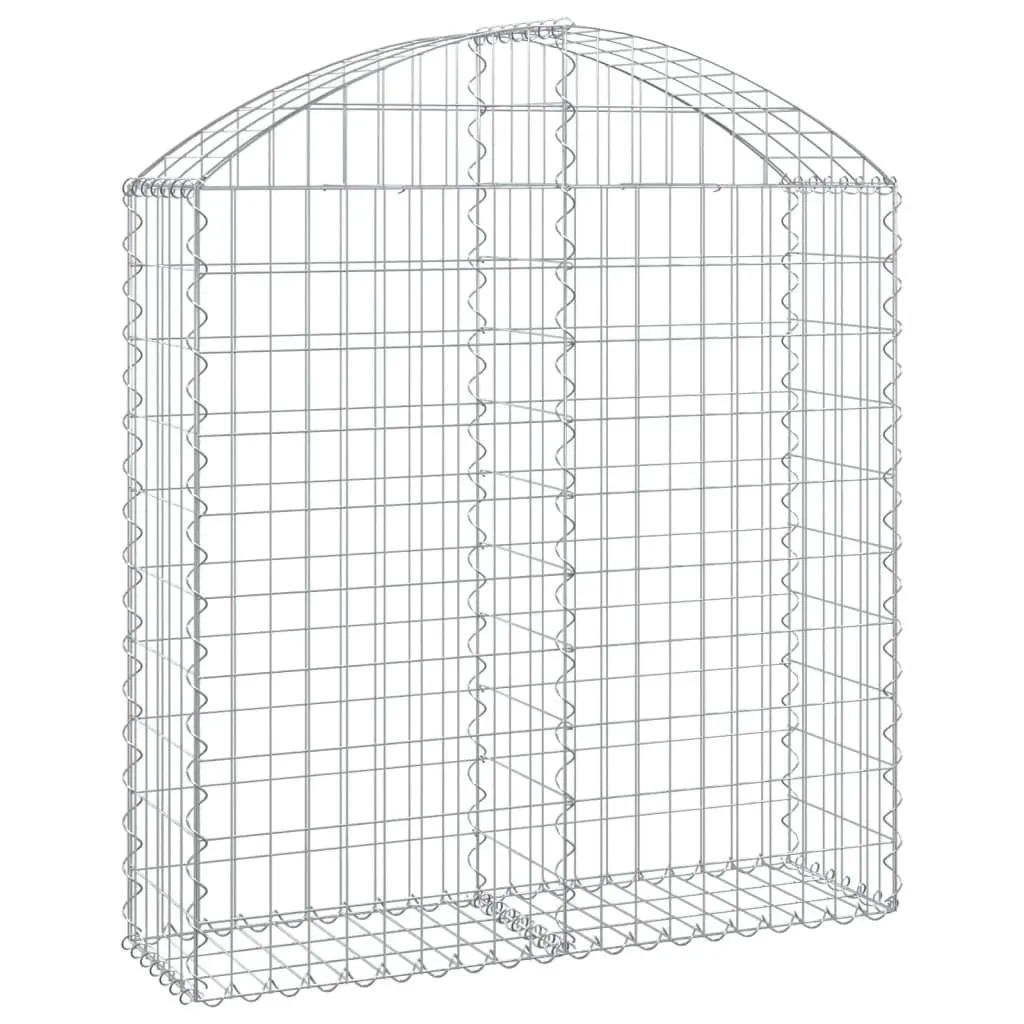 Arched Gabion Basket Decorative Garden Barrier 100x30x100120 cm Outdoor Retaining Wall