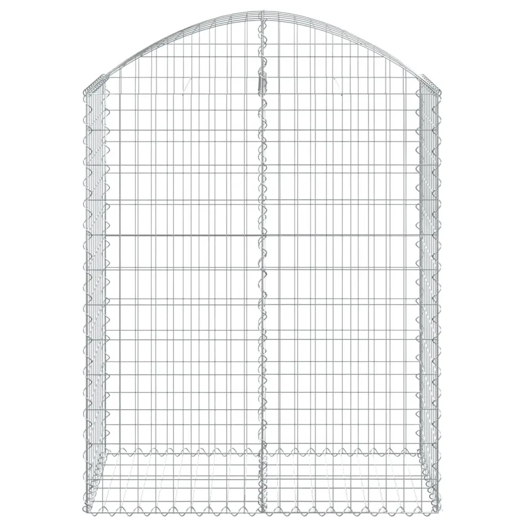 Arched Gabion Basket Decorative Garden Barrier 100x50x120140 cm