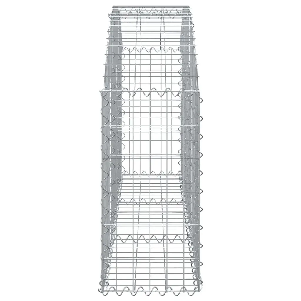 Arched Gabion Basket 150x30x60/80 cm Garden Barrier Retaining Wall Decorative