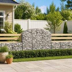 Arched Gabion Basket Garden Barrier Retaining Wall Decorative Outdoor