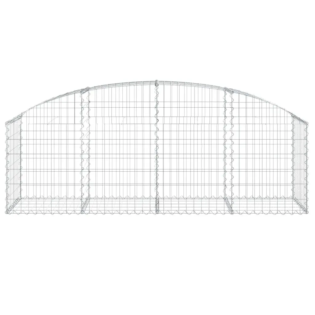 Arched Gabion Basket Decorative Garden Barrier 200x50x60/80cm