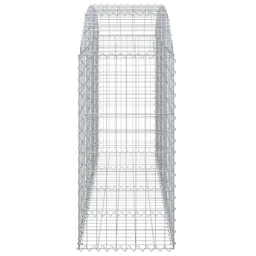 Arched Gabion Basket 200x50x100/120 cm Garden Barrier Retaining Wall Decorative