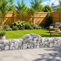 Friendly Arched Gabion Basket for Your Garden 200x30x40/60 cm