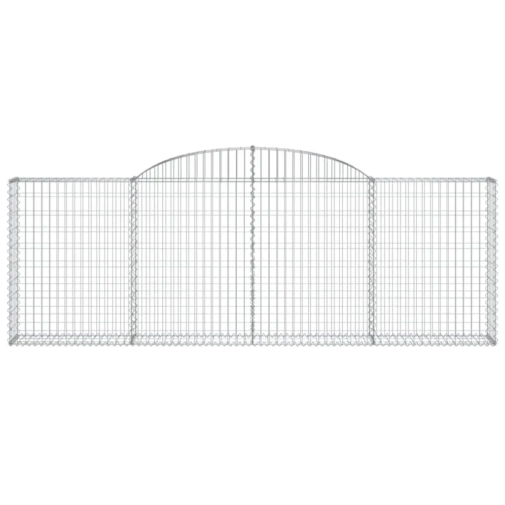 Arched Gabion Basket 300x30x100/120 cm Garden Barrier Retaining Wall Outdoor