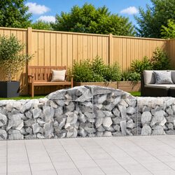 Arched Gabion Basket Garden Barrier Retaining Wall Decorative Outdoor
