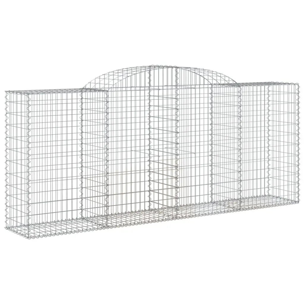 Arched Gabion Basket Galvanised Iron Garden Barrier Retaining Wall Decorative