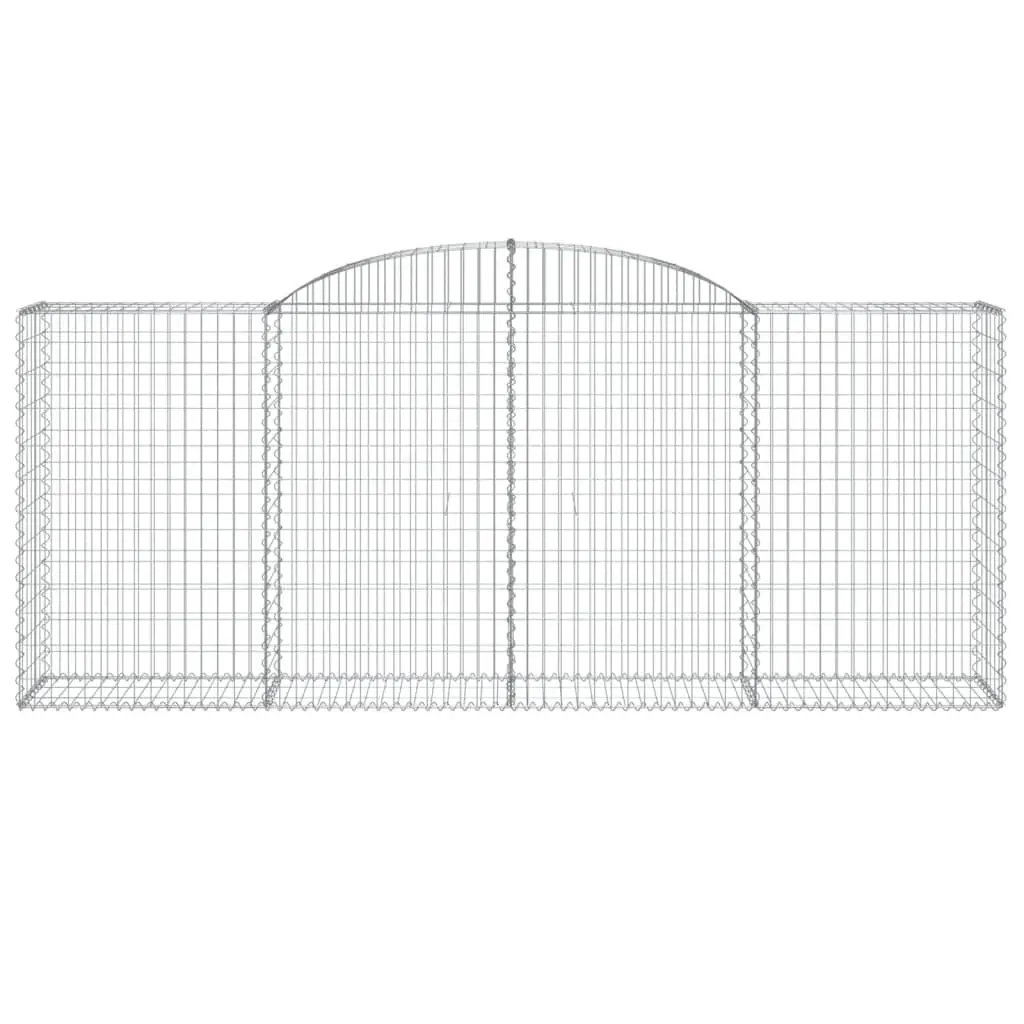 Arched Gabion Basket Galvanised Iron Garden Barrier Retaining Wall Decorative