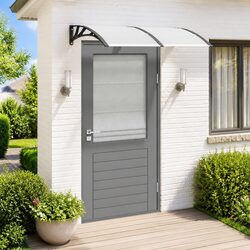 Your Friendly Black Door Canopy: 150x100cm Weather Shield