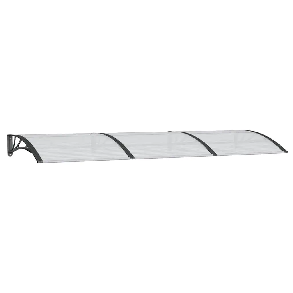 Door Canopy Black 300x100 cm Polycarbonate Porch Awning Weather Protection