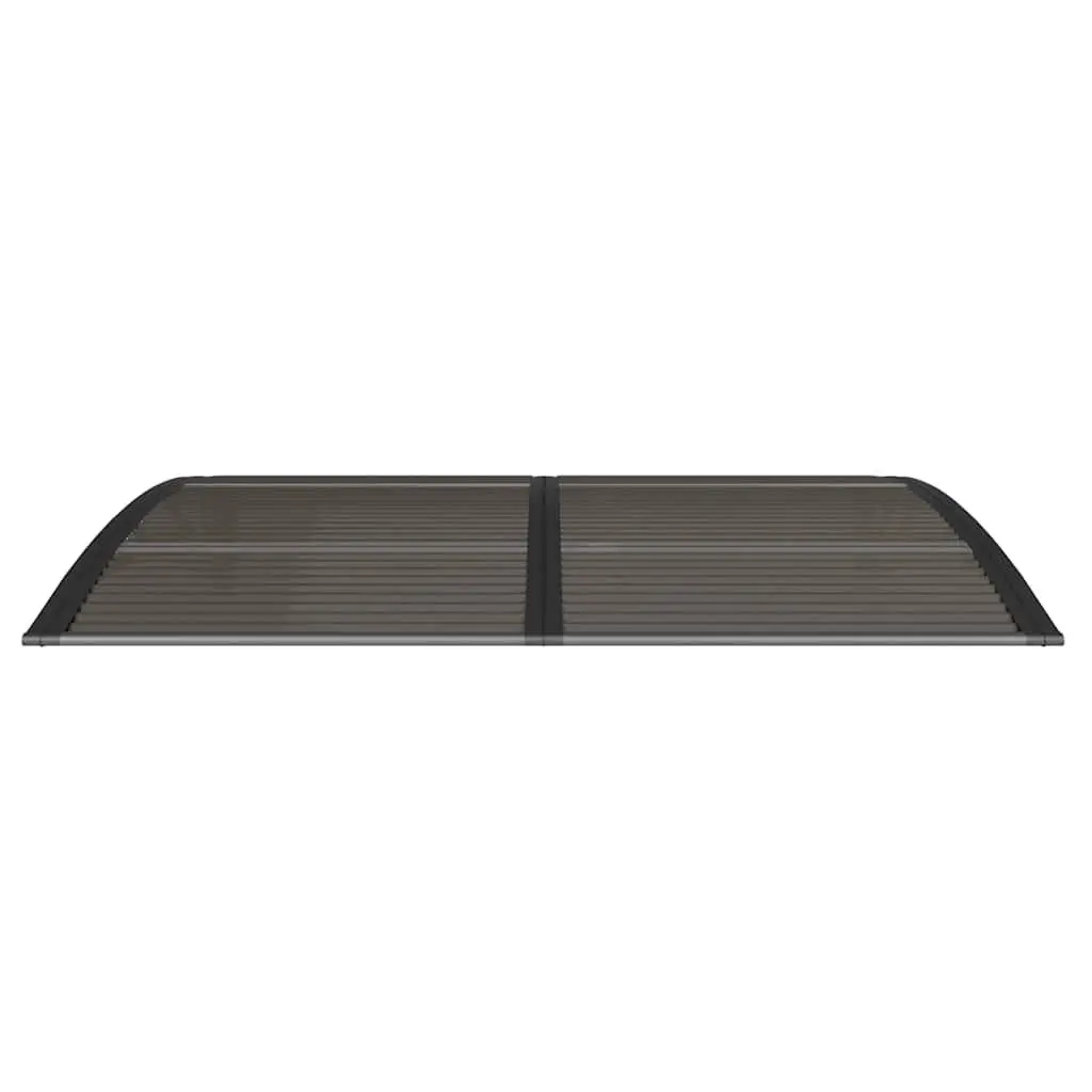 Door Canopy Weather-resistant Black Polycarbonate 150x100cm