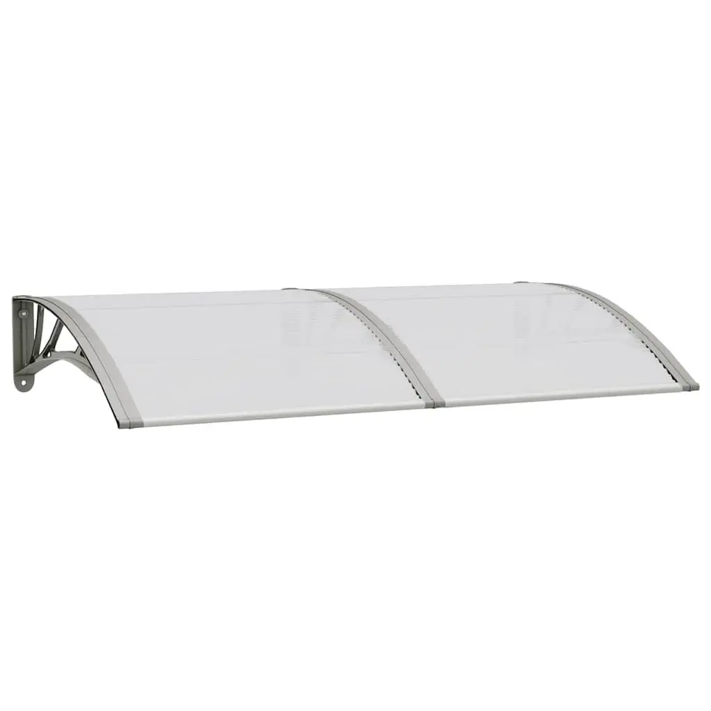 Door Canopy Polycarbonate Grey 150x75cm Weather Protection