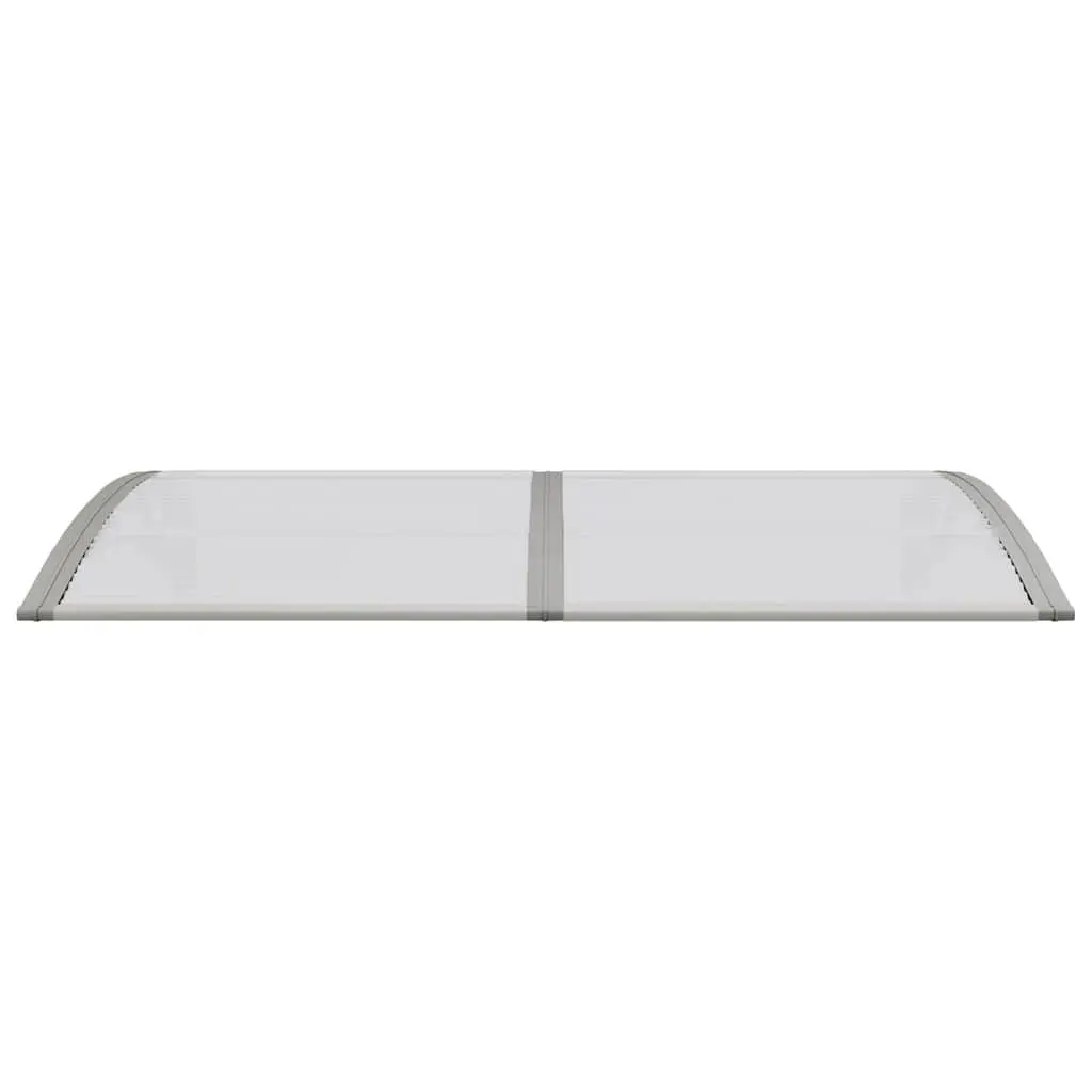 Door Canopy Polycarbonate Grey 150x75cm Weather Protection